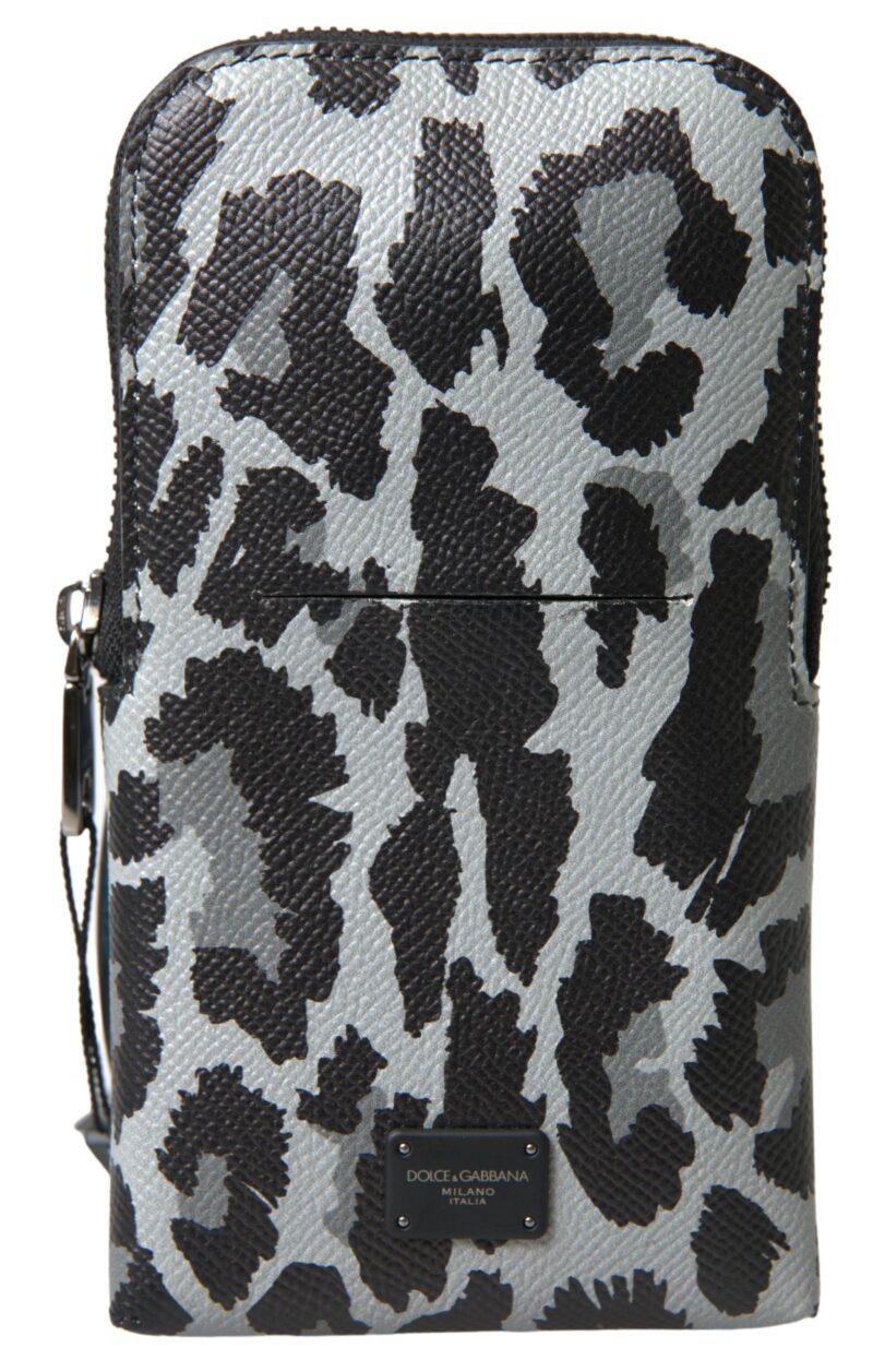 Dolce & Gabbana Elegant Leather Crossbody Phone Bag - Image 2