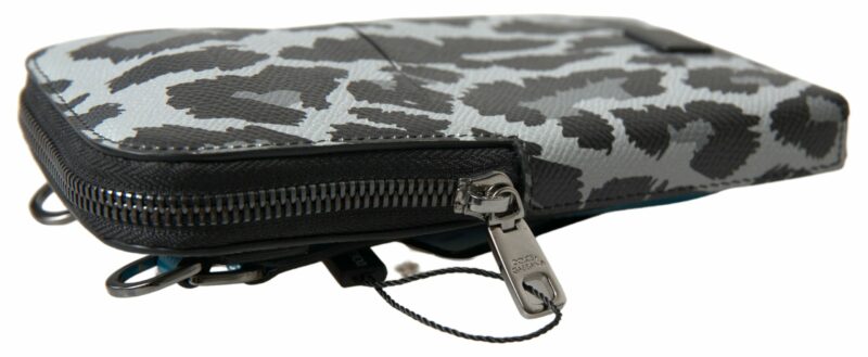 Dolce & Gabbana Elegant Leather Crossbody Phone Bag - Image 5