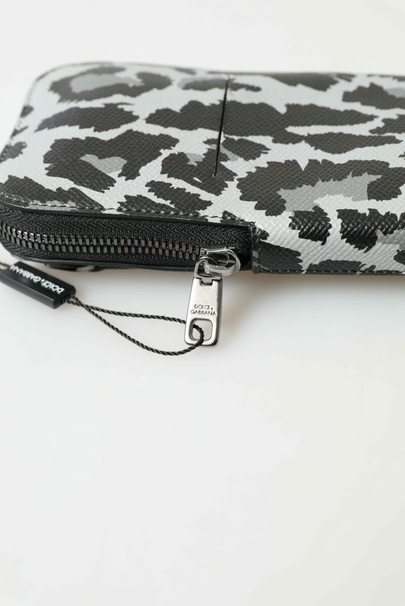 Dolce & Gabbana Elegant Leather Crossbody Phone Bag - Image 7