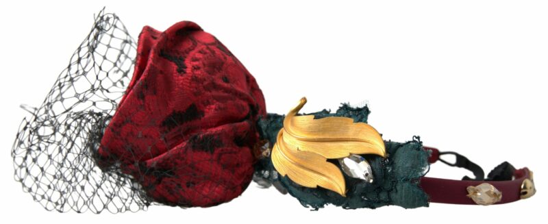 Dolce & Gabbana Enchanted Rose Crystal Headband Diadem - Image 3
