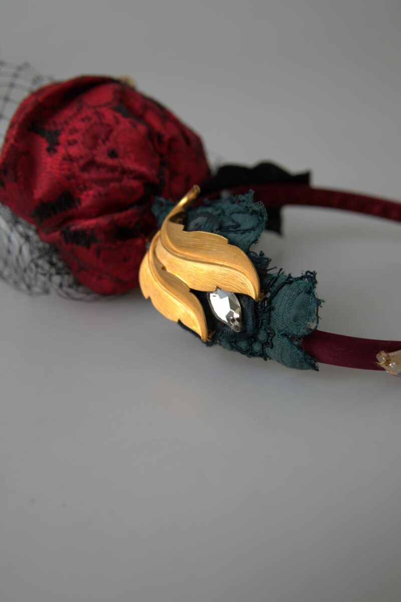 Dolce & Gabbana Enchanted Rose Crystal Headband Diadem - Image 6