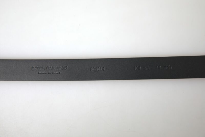 Dolce & Gabbana Elegant Bordeaux Leather Belt with Metal Buckle - Image 4