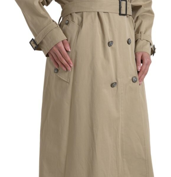 Dolce & Gabbana Elegant Double Breasted Trench Coat