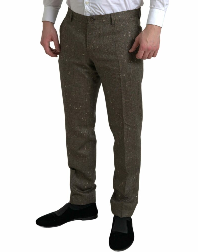 Dolce & Gabbana Elegant Skinny Wool Chino Pants - Image 3