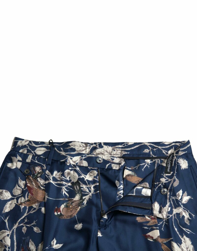 Dolce & Gabbana Silken Floral Bermuda Shorts in Blue - Image 5