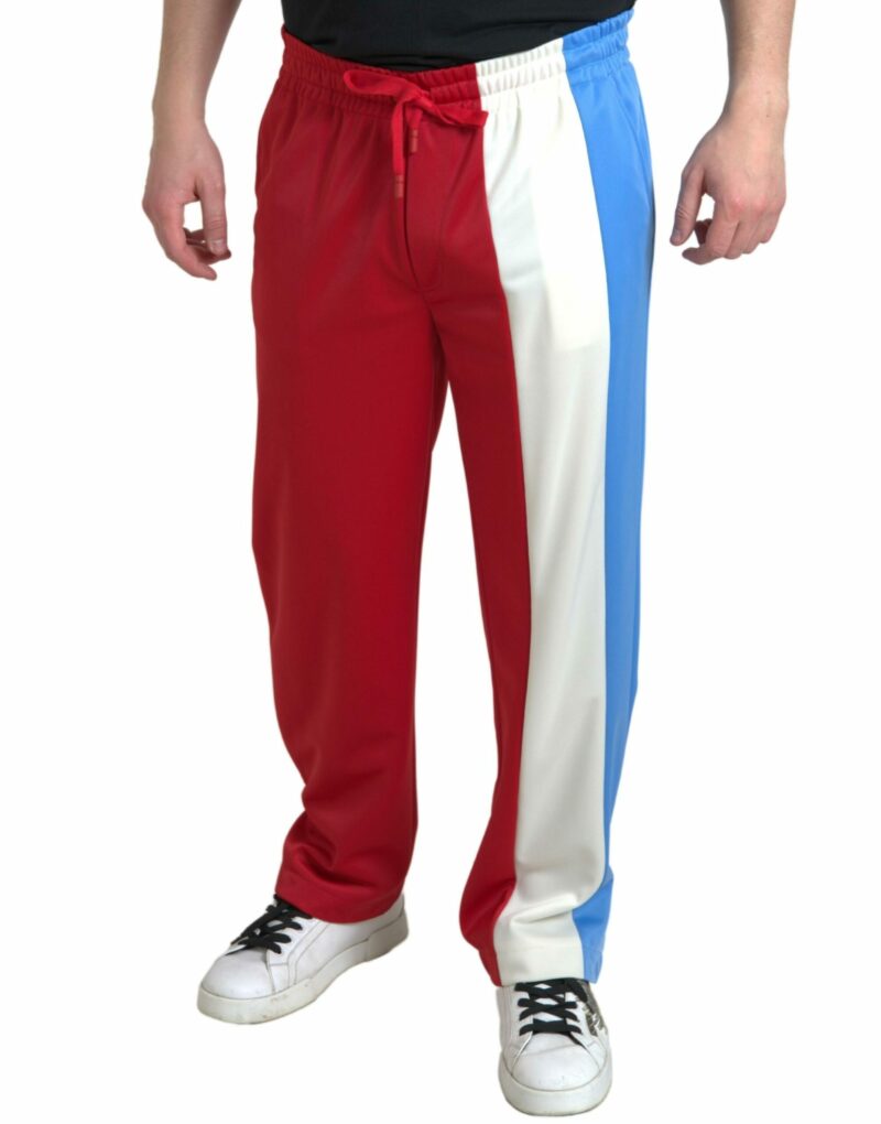 Dolce & Gabbana Elegant Striped Drawstring Sweatpants - Image 3