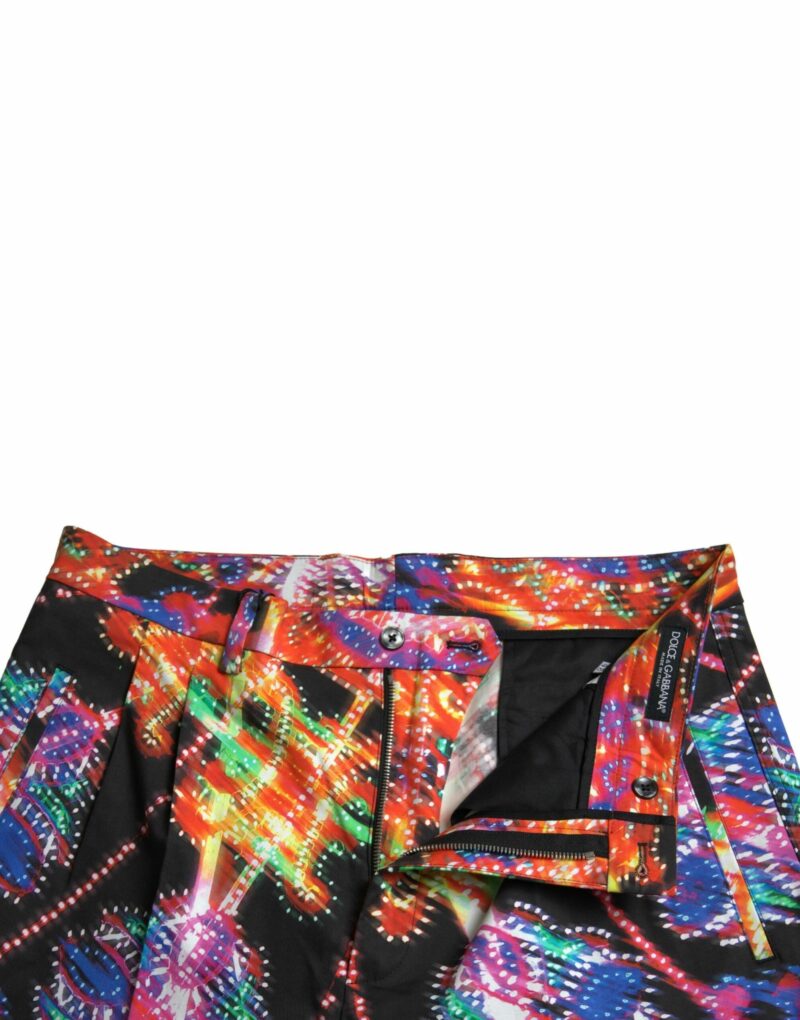 Dolce & Gabbana Multicolor Printed Bermuda Shorts - Image 4