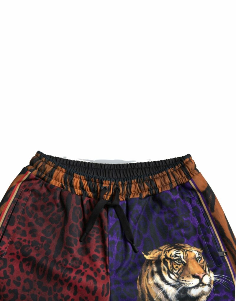 Dolce & Gabbana Chic Multicolor Bermuda Shorts with Exotic Print - Image 4