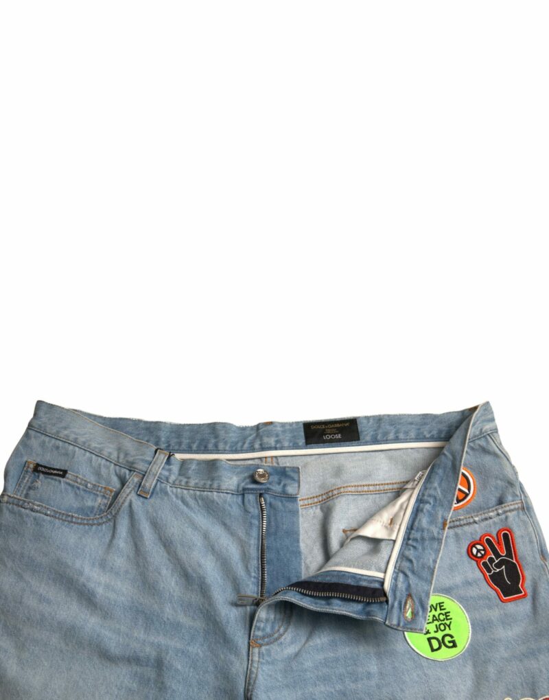 Dolce & Gabbana Elegant Light Blue Denim Bermuda Shorts - Image 4