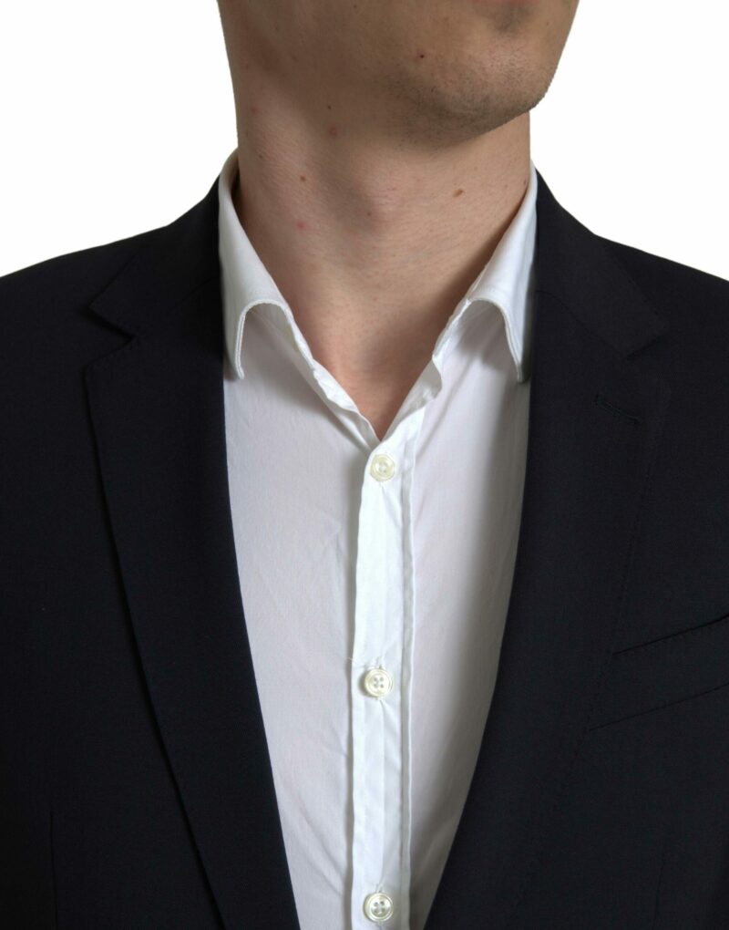 Dolce & Gabbana Sleek Dark Blue Martini Slim Fit Suit - Image 2