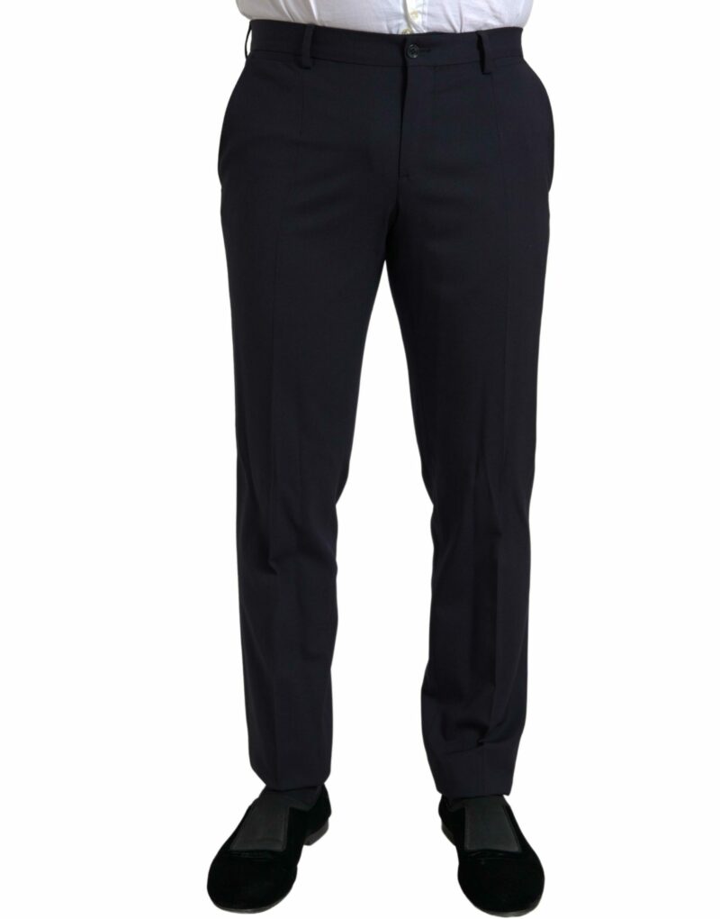 Dolce & Gabbana Sleek Dark Blue Martini Slim Fit Suit - Image 5