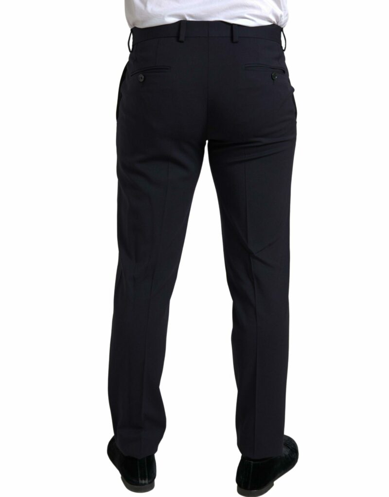 Dolce & Gabbana Sleek Dark Blue Martini Slim Fit Suit - Image 6