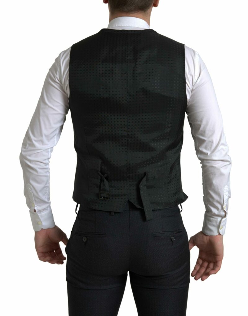 Dolce & Gabbana Elegant Black Martini Slim Fit 3-Piece Suit - Image 7