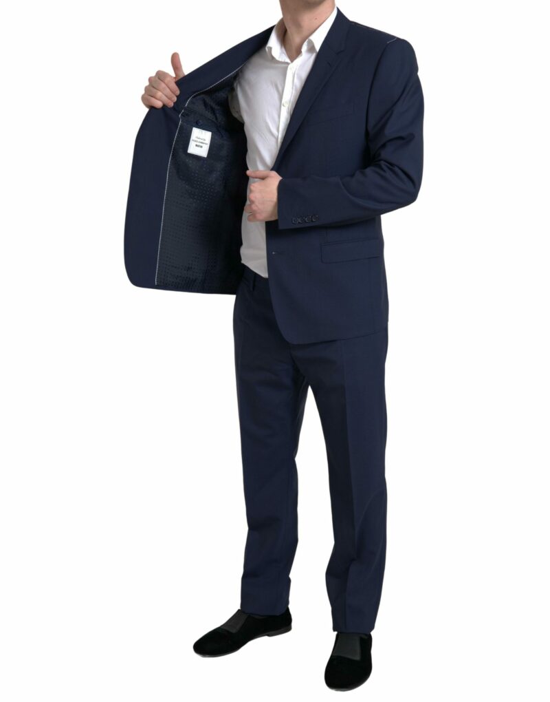 Dolce & Gabbana Elegant Blue Martini Slim Fit Two-Piece Suit - Image 4