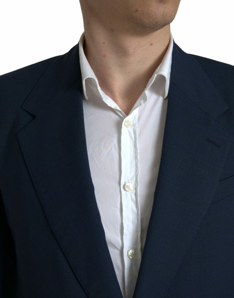 Dolce & Gabbana Elegant Slim Fit Blue Two-Piece Suit - Image 3