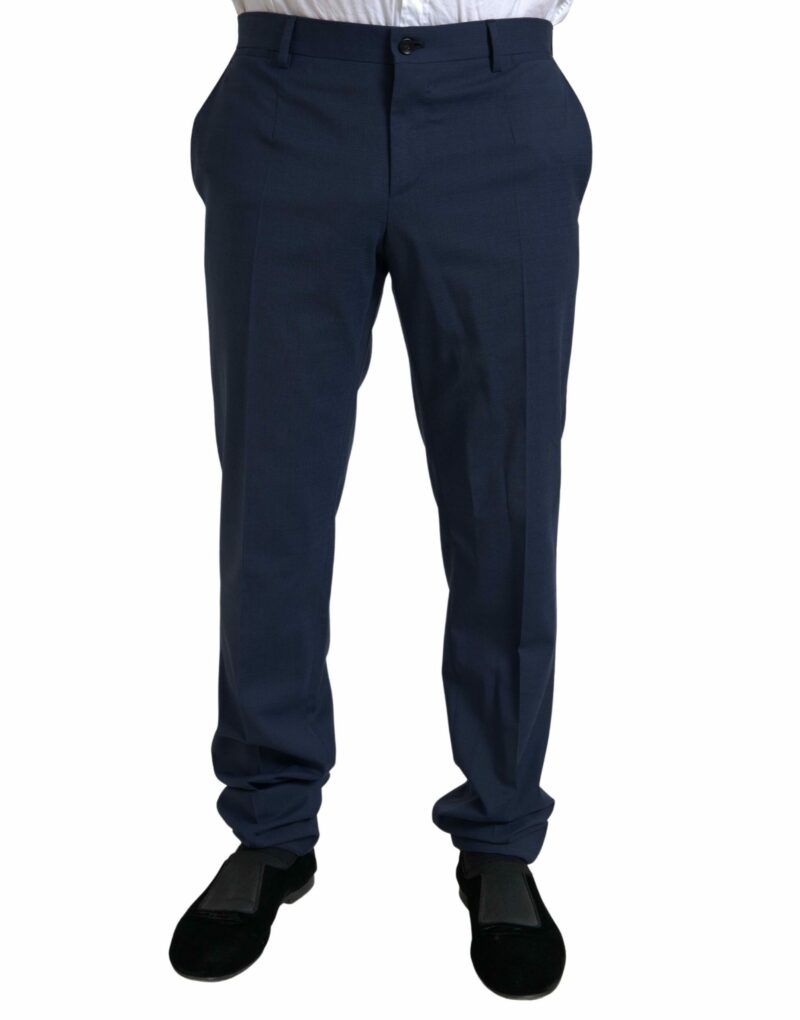 Dolce & Gabbana Elegant Slim Fit Blue Two-Piece Suit - Image 5