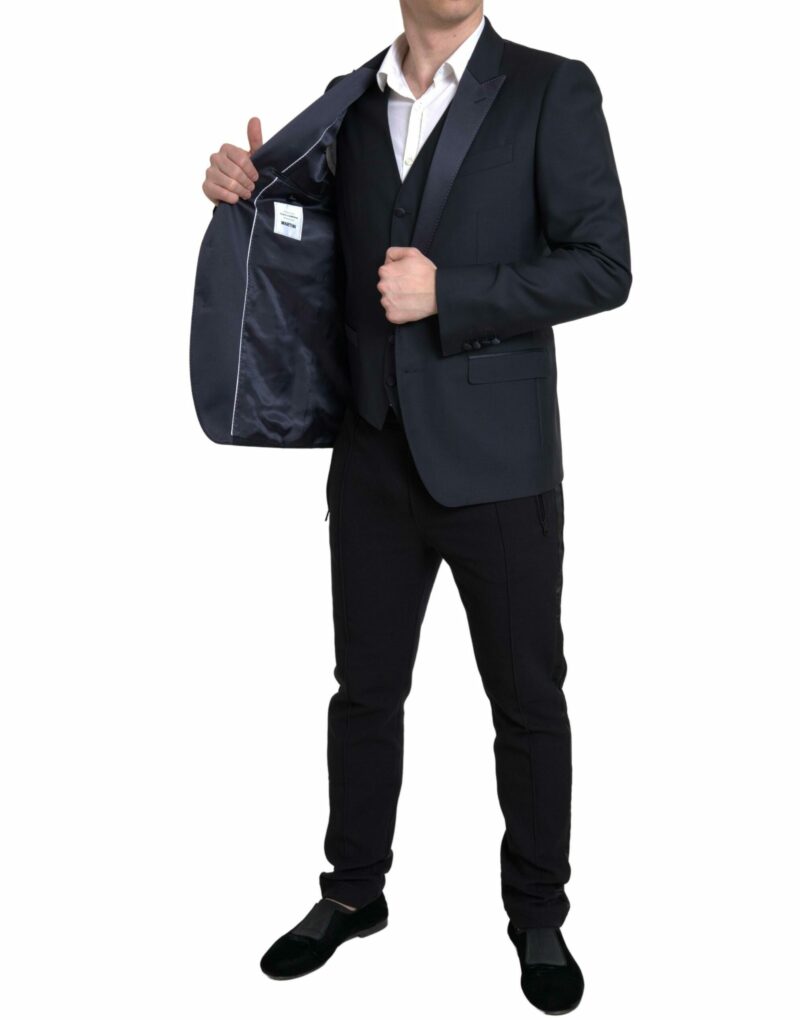 Dolce & Gabbana Elegant Slim Fit Two-Piece Martini Suit - Image 4