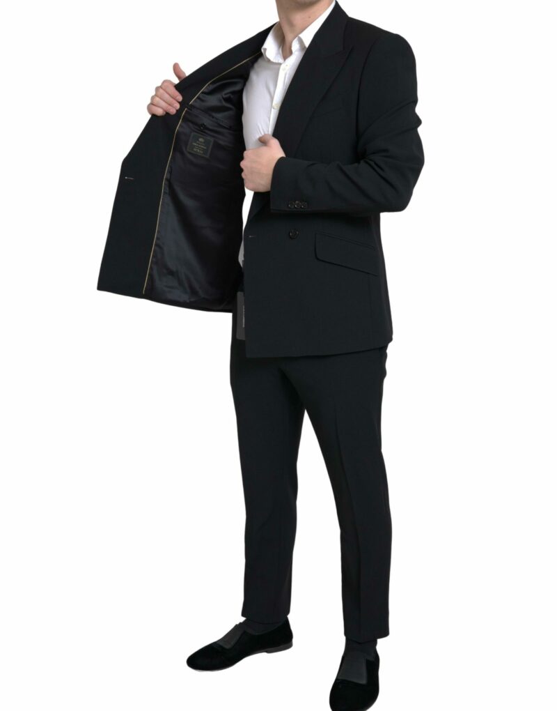Dolce & Gabbana Elegant Slim Fit Double Breasted Suit - Image 4