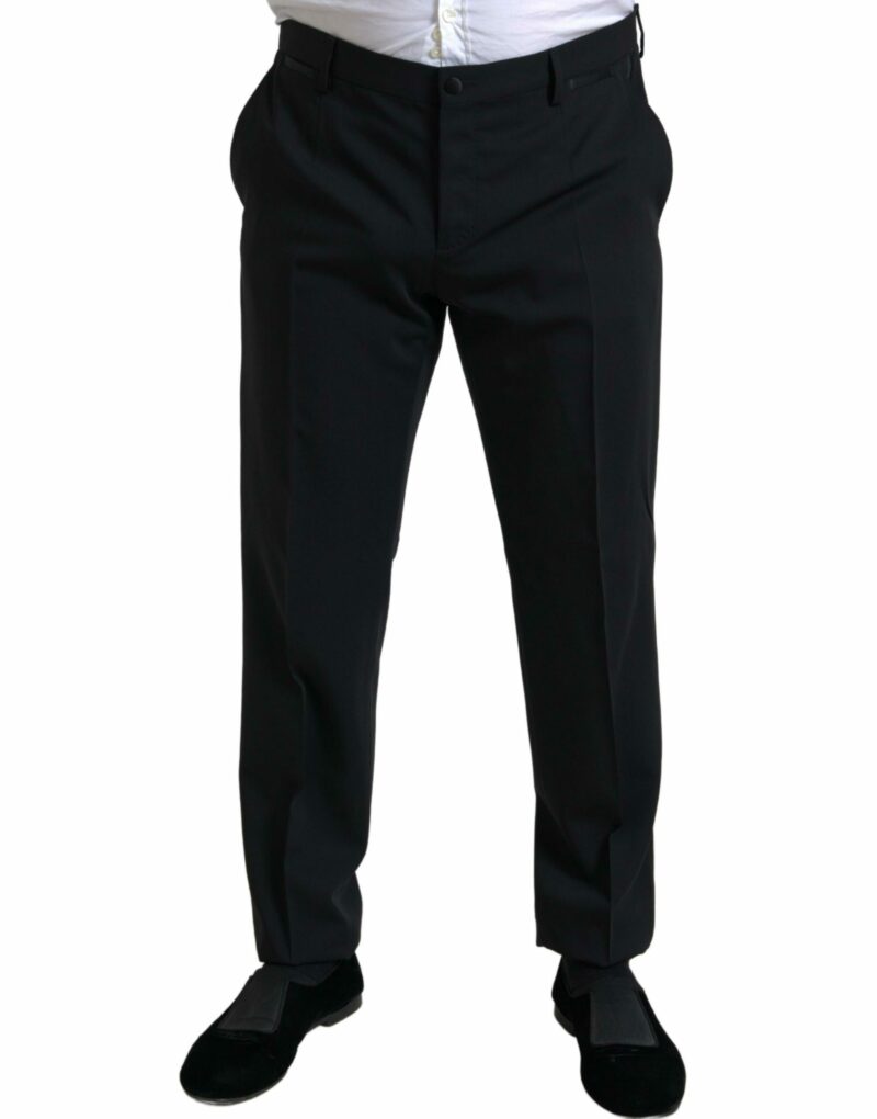 Dolce & Gabbana Elegant Black Slim Fit Two-Piece Suit - Image 5