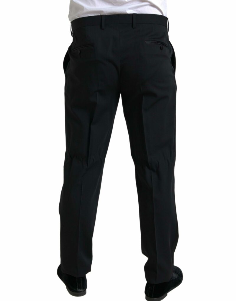 Dolce & Gabbana Elegant Black Slim Fit Two-Piece Suit - Image 6