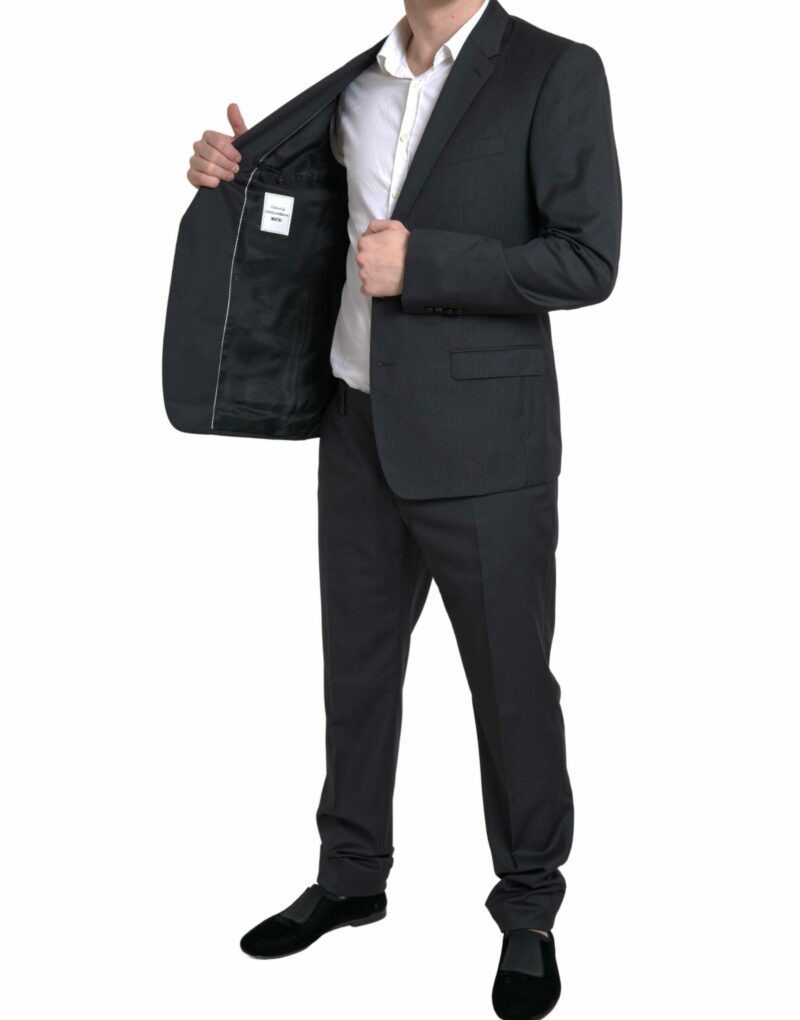 Dolce & Gabbana Elegant Black Two-Piece Slim Fit Suit - Image 5