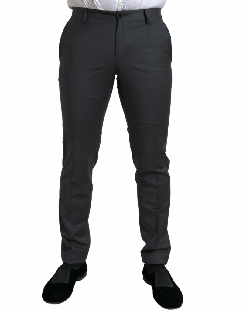 Dolce & Gabbana Sleek Grey Slim Fit Double Breasted Suit - Image 6