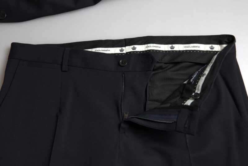 Dolce & Gabbana Sleek Dark Blue Martini Slim Fit Suit - Image 7