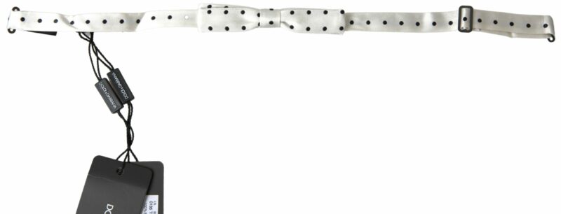 Dolce & Gabbana Stylish Polka Dot Silk Bow Tie - Image 2