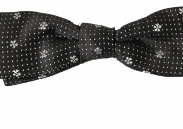 Dolce & Gabbana Elegant Black Silk Bow Tie