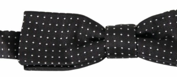 Dolce & Gabbana Elegant Silk Black Bow Tie