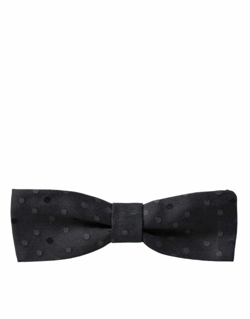 Dolce & Gabbana Opulent Silk Polka Dot Bow Tie for Men - Image 4