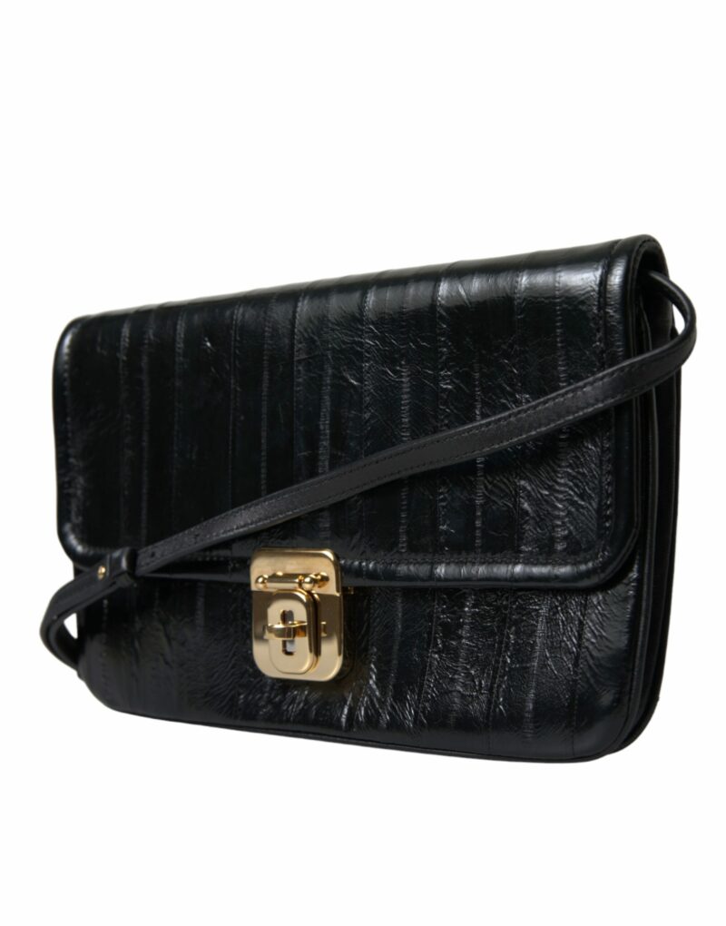 Dolce & Gabbana Elegant Eelskin Leather Shoulder Bag - Image 2
