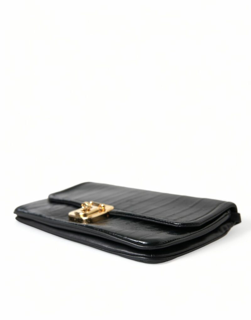 Dolce & Gabbana Elegant Eelskin Leather Shoulder Bag - Image 4