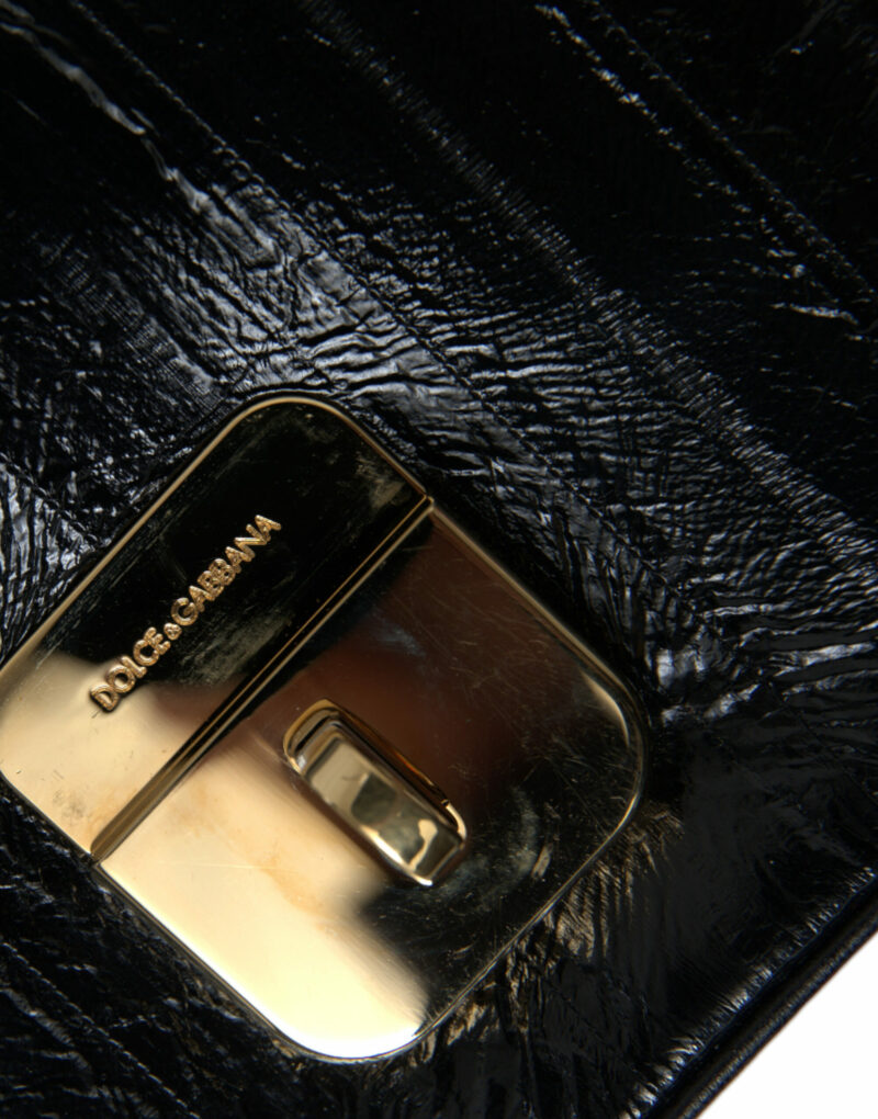 Dolce & Gabbana Elegant Eelskin Leather Shoulder Bag - Image 6