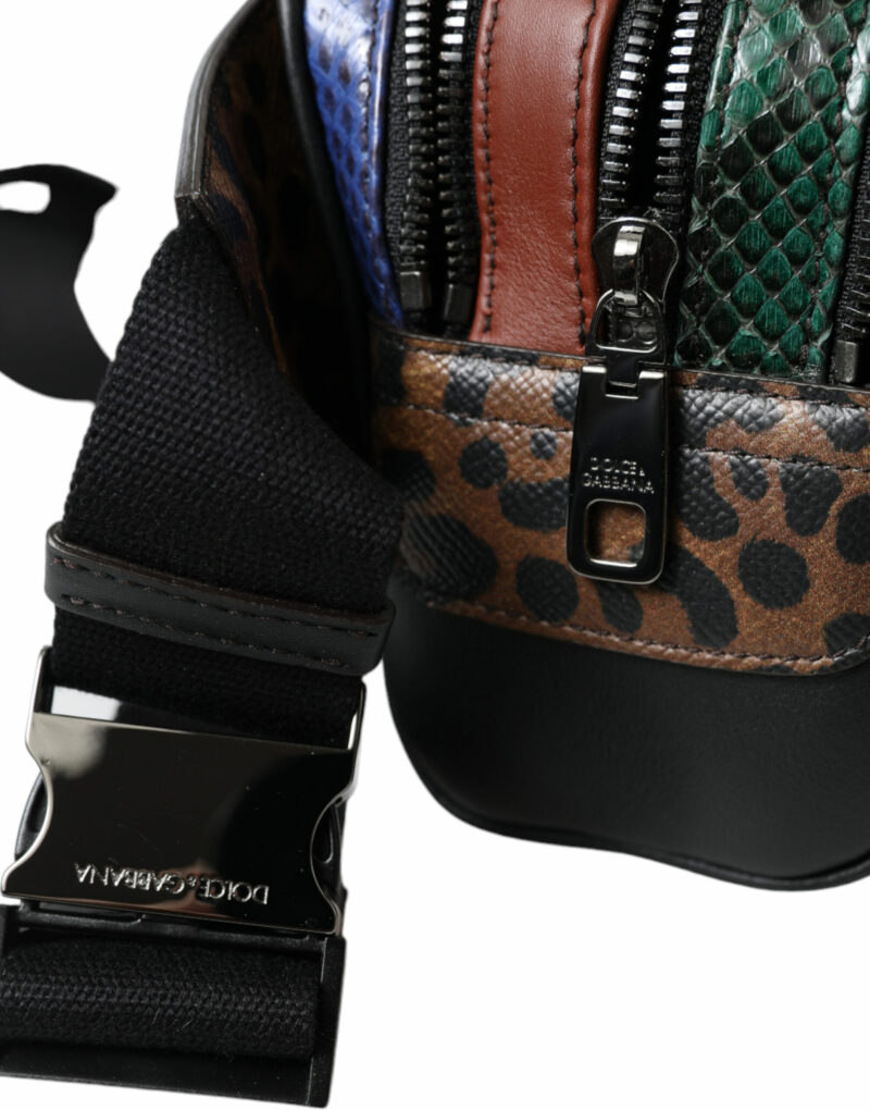 Dolce & Gabbana Exotic Leather Leopard Belt Bag - Image 7