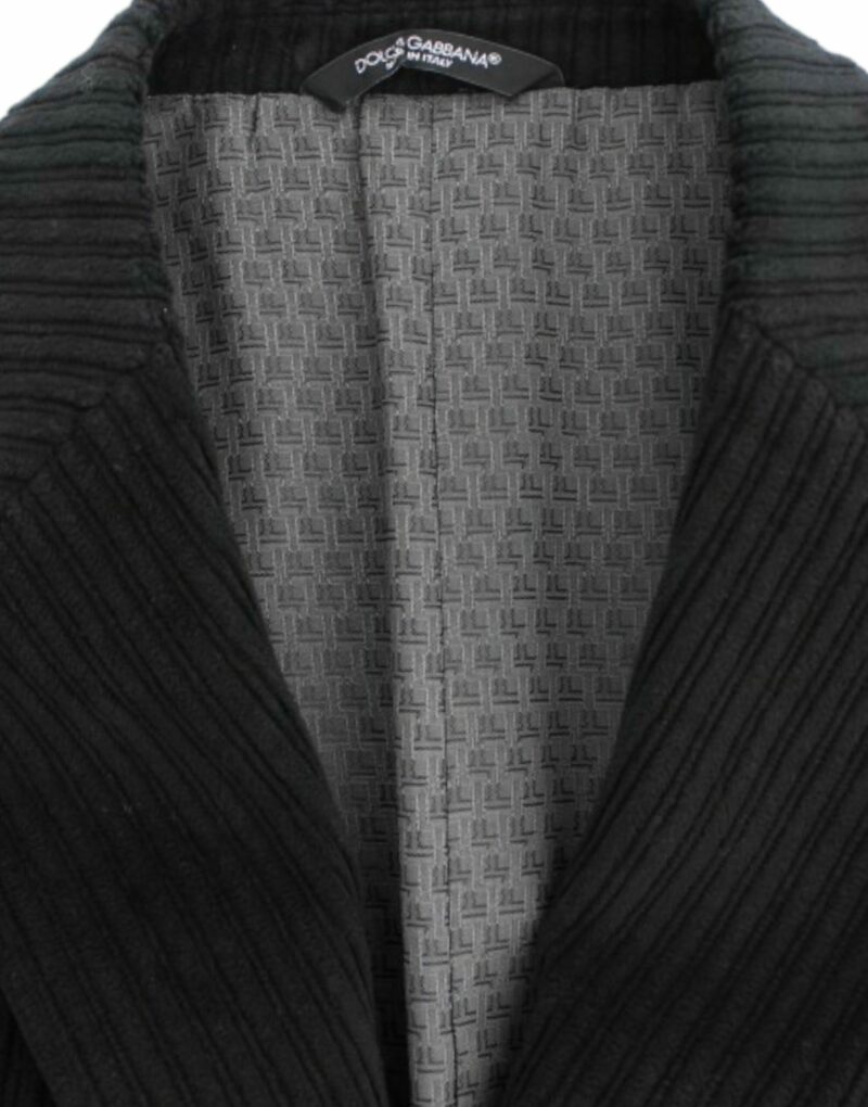 Dolce & Gabbana Elegant Black Martini Blazer Jacket - Image 8