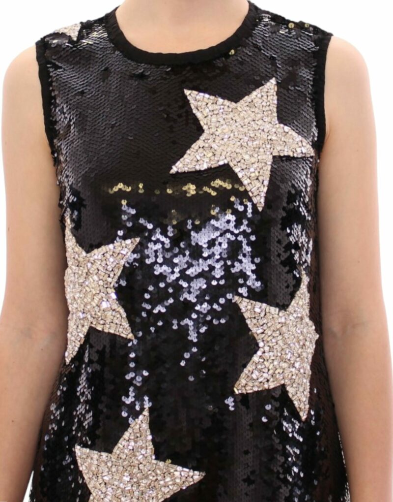 Dolce & Gabbana Swarovski Star-Studded Sequin Mini Dress - Image 5