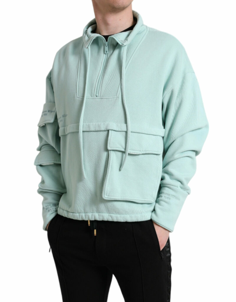 Dolce & Gabbana Chic Mint Green Pullover Sweater - Image 2