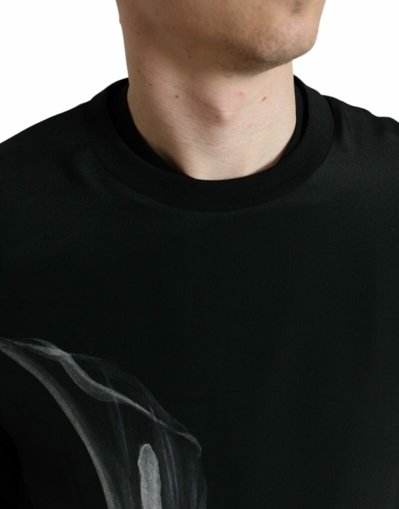 Dolce & Gabbana Floral Silk Crew Neck Sweater - Image 4