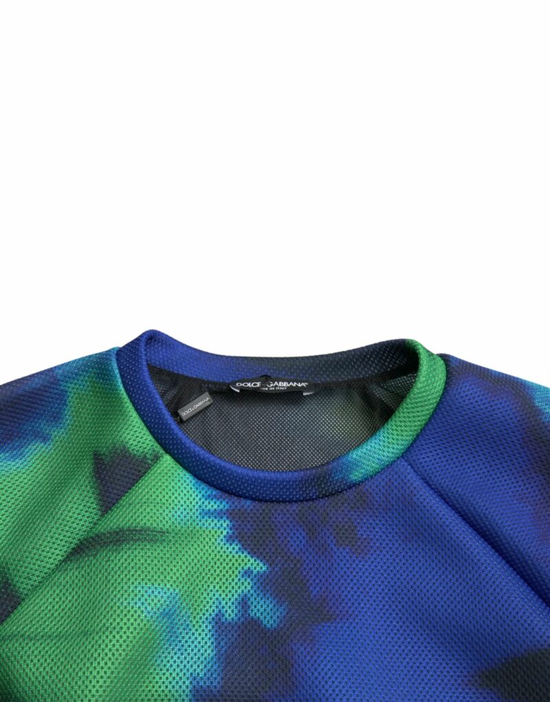 Dolce & Gabbana Multicolor Graphic Crew Neck Pullover Sweater - Image 6