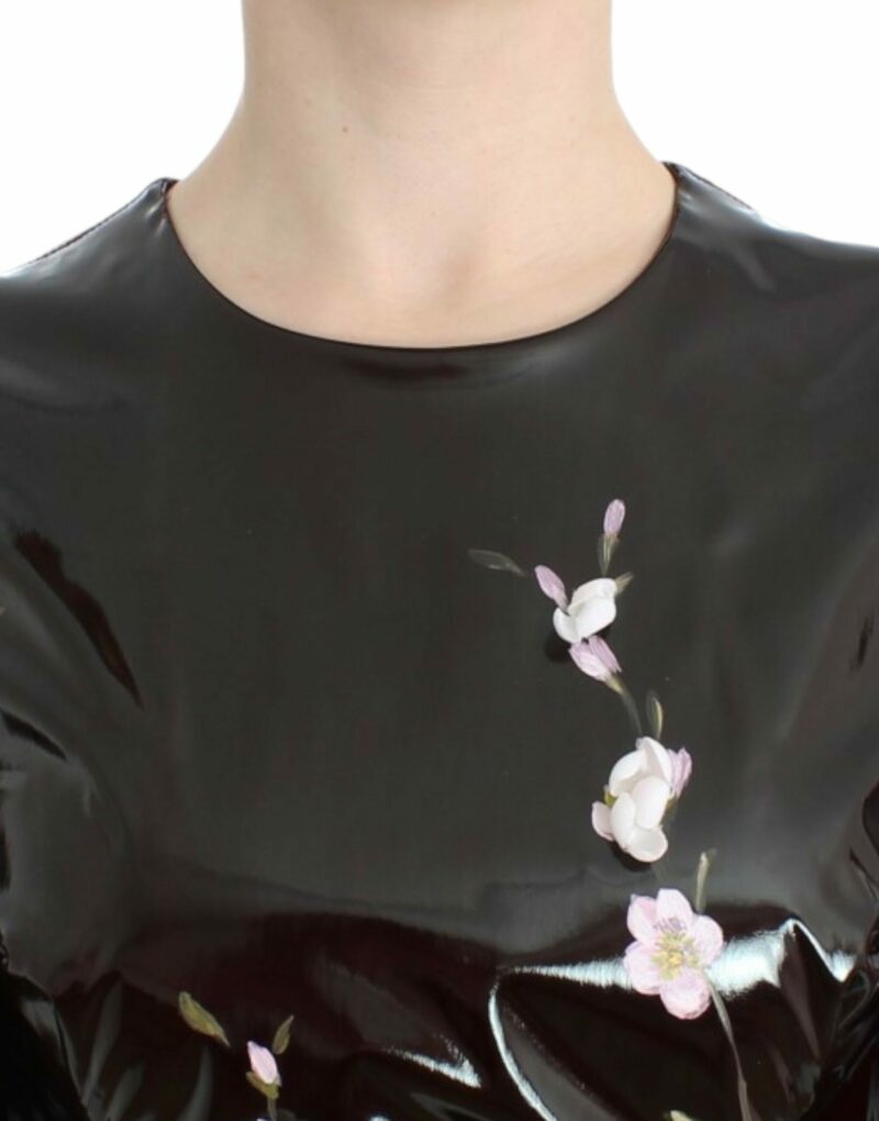 Dolce & Gabbana Elegant Floral Embellished Shift Dress - Image 5
