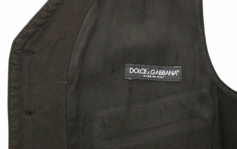 Dolce & Gabbana Elegant Black Cotton Blend Dress Vest - Image 7