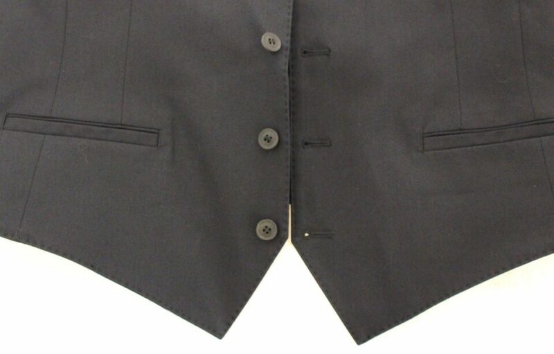 Dolce & Gabbana Elegant Blue Cotton Stretch Dress Vest - Image 8