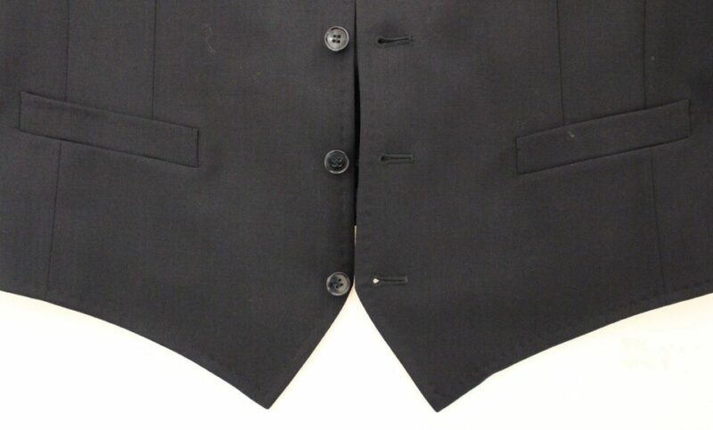 Dolce & Gabbana Elegant Gray Striped Wool-Silk Dress Vest - Image 7