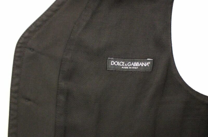 Dolce & Gabbana Elegant Black Dress Vest - Image 7