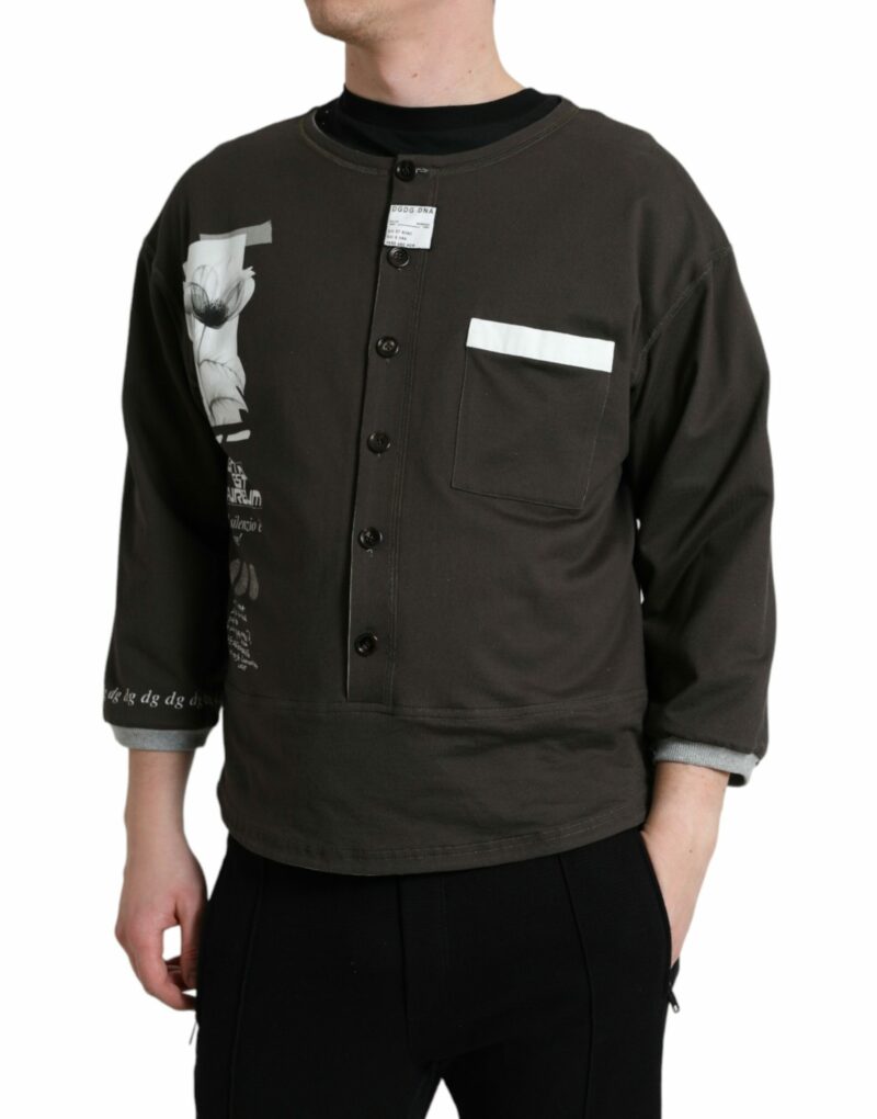 Dolce & Gabbana Elegant Cotton Crew Neck Pullover - Image 2