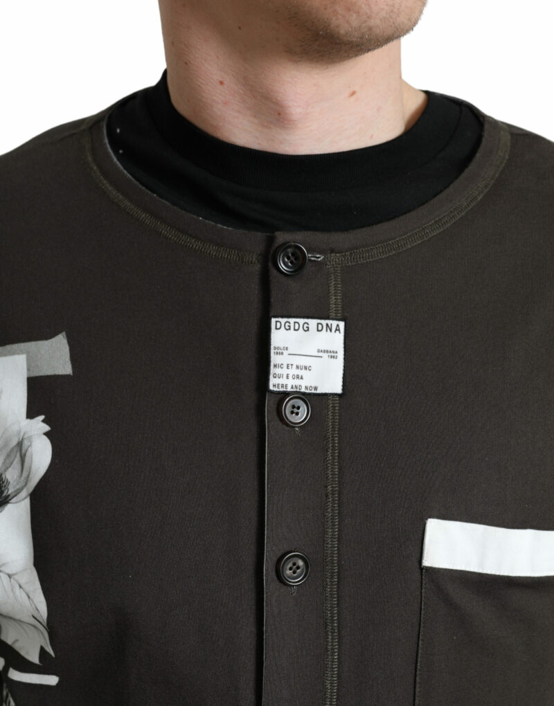 Dolce & Gabbana Elegant Cotton Crew Neck Pullover - Image 4