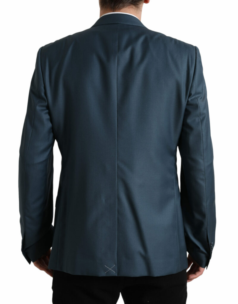 Dolce & Gabbana Elegant Green Martini Two-Piece Wool Suit - Image 2