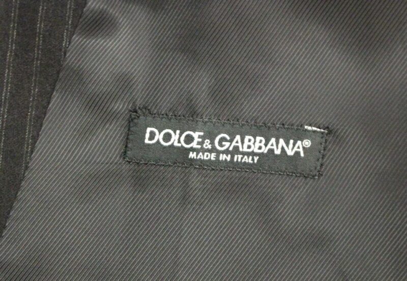Dolce & Gabbana Elegant Black Striped Wool Dress Vest - Image 8