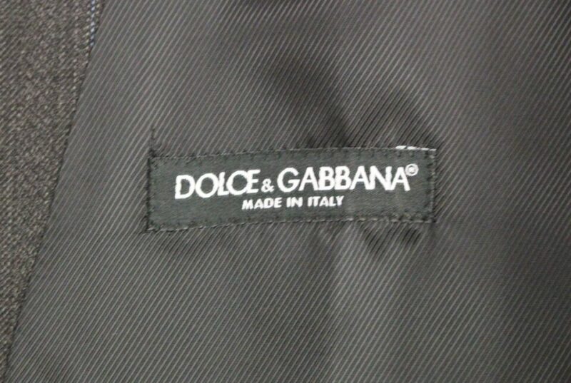 Dolce & Gabbana Elegant Striped Gray Dress Vest - Image 7
